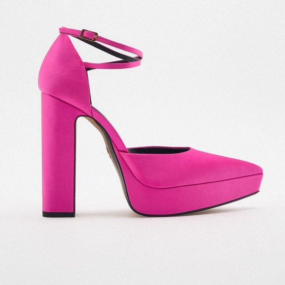 Zara Fuchsia Platform Heels - Picture 6 of 6